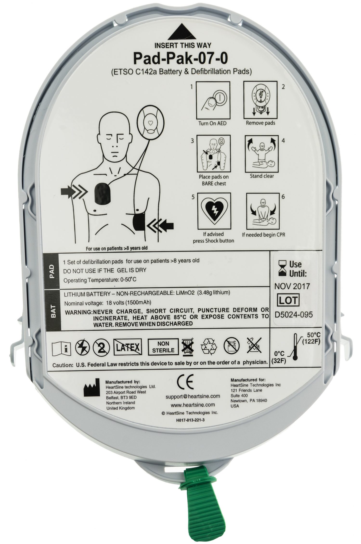 HEARTSINE SAMARITAN PAD 500P